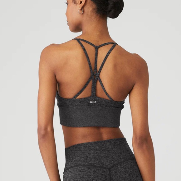 Alosoft gray bra top no pads like new great top in light gray!Medium - Picture 2 of 7